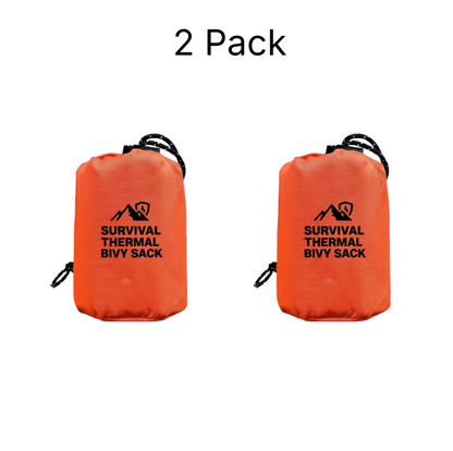 🏔️Survival Thermal Bivy Sack – Ultralight Waterproof Emergency Sleeping Bag for Hiking & Bug-Out Bags
