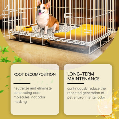 🔥Last Day 50% OFF - 🐶Kennel Odor Eliminator 🍑  Concentrate – Non-Enzymatic, Apricot & Fresh Scents for Tough Pet Odors