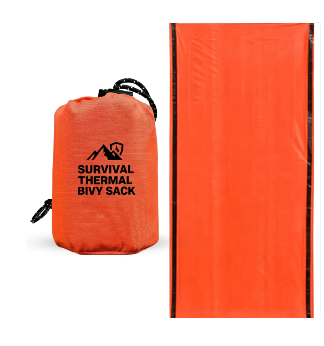 🏔️Survival Thermal Bivy Sack – Ultralight Waterproof Emergency Sleeping Bag for Hiking & Bug-Out Bags